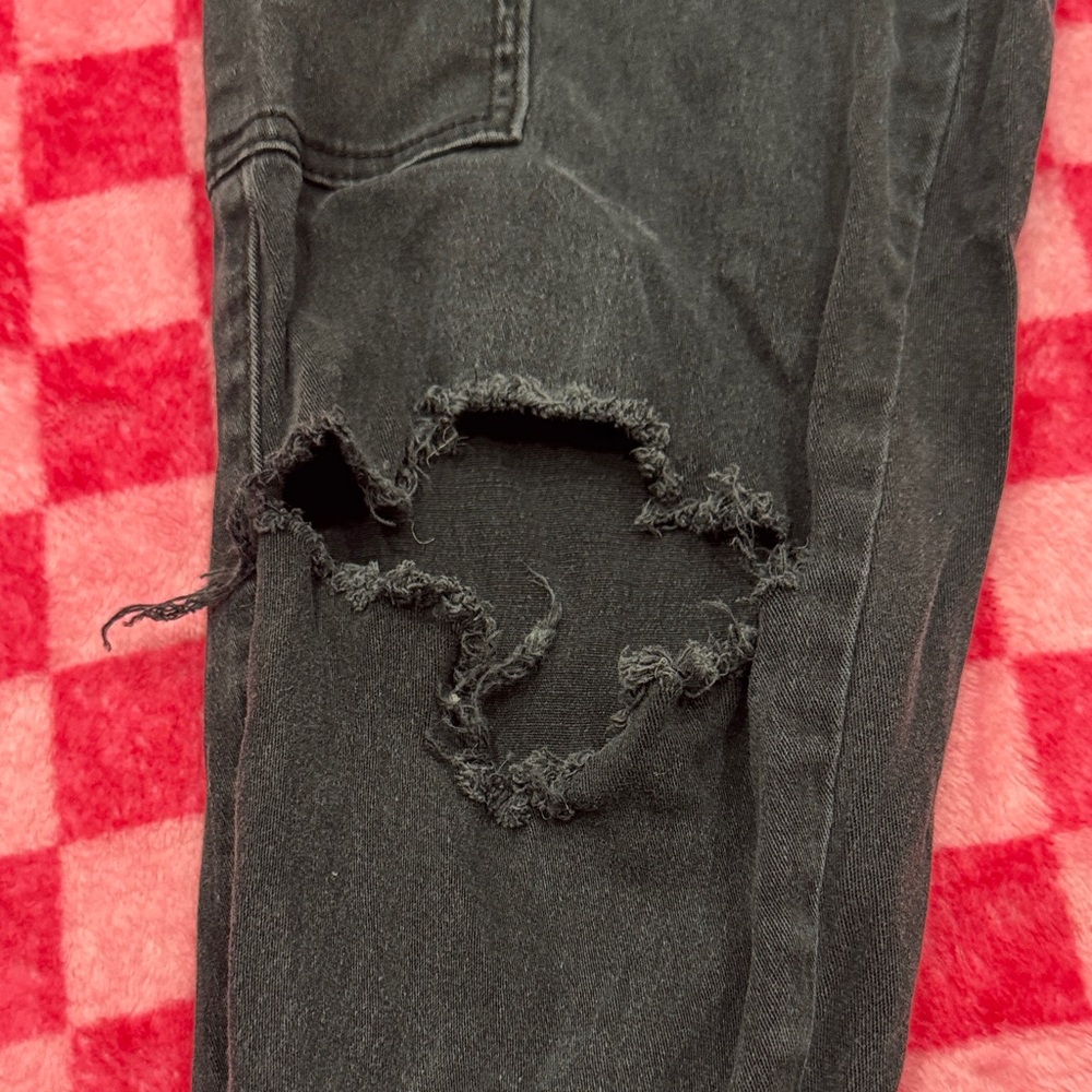 Almost Famous Black Distressed Jeggings - Picture 5 of 7